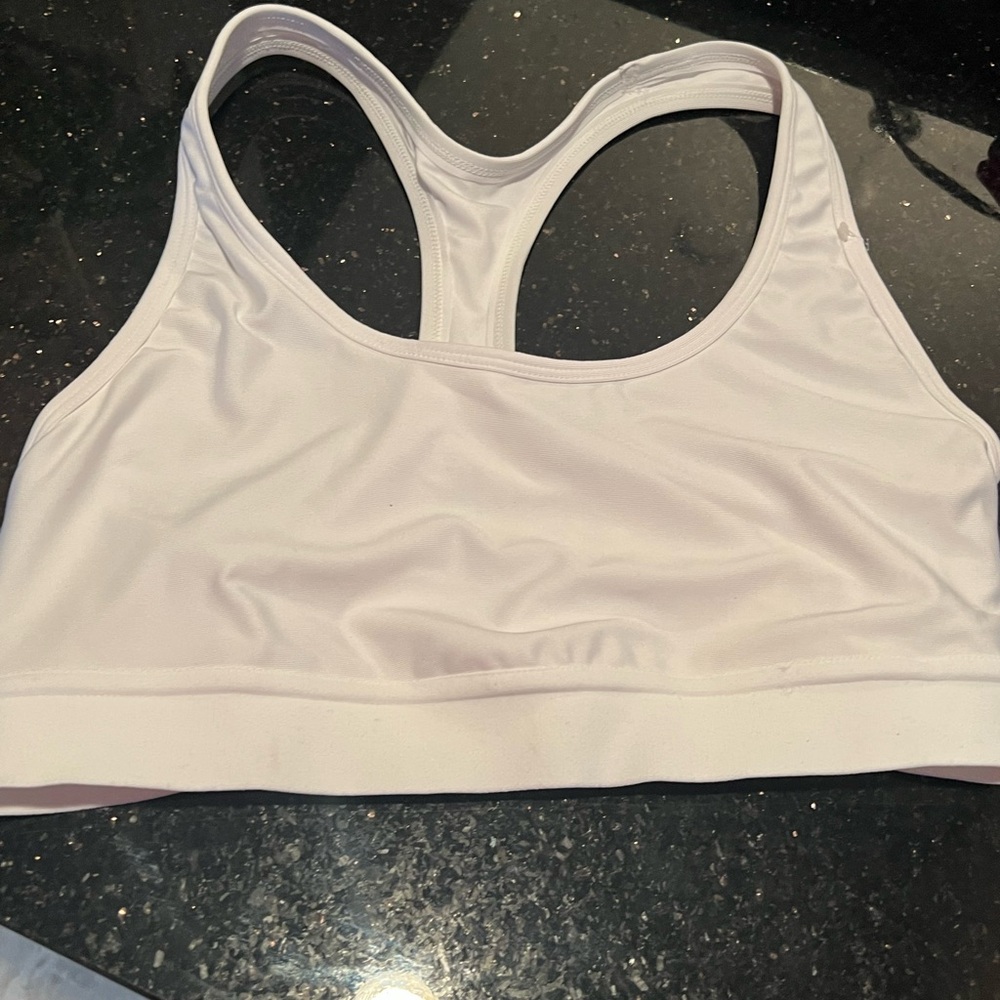 Hanes White Racerback Bra Intimates & Sleepwear